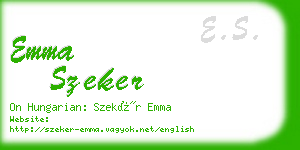 emma szeker business card